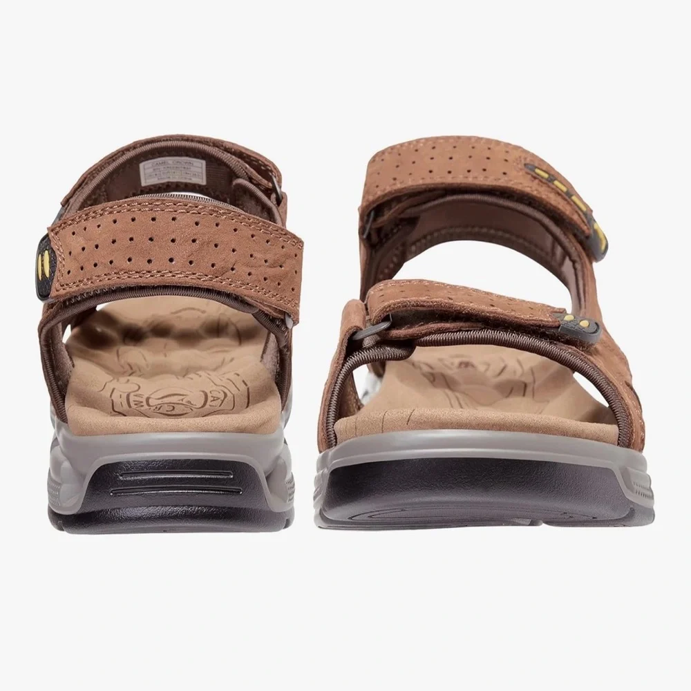 CAMEL CROWN Men's Leather Sandals Hiking Outdoor Water Beach - size 9.5